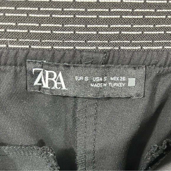 Zara Woman’s High Rise Front Pocket Elastic Back Waistband Split Hem Pants - Picture 8 of 16